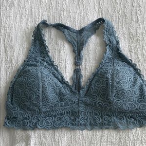 Hilly Hicks Blue Bralette Medium